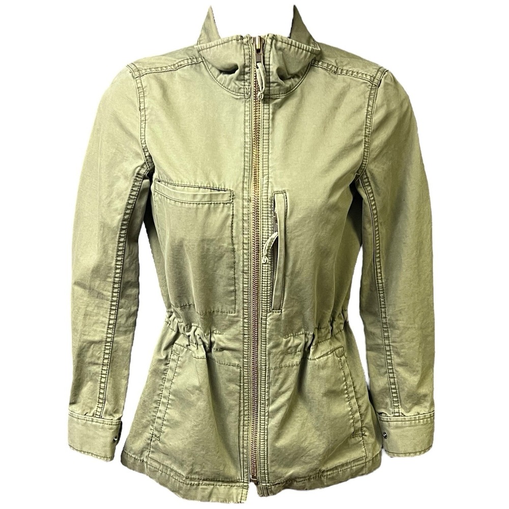 Madewell Dispatch Jacket Military Olive Green Utility Durable Style Women XXS